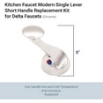 thumbnail image 3 of Avalon Kitchen Faucet Modern Single Lever Long Handle Chrome Finished, 3 of 5