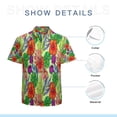 thumbnail image 7 of High Quality Hawaiian Shirts for Men Short Sleeve Aloha Beach Shirt Floral Summer Casual Button Down Shirts Blouses SSP45Y, 7 of 7