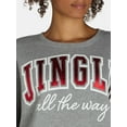 thumbnail image 3 of Women's and Women's Plus Christmas Jingle Graphic Sweatshirt Pullover from Holiday Time, Sizes S-XXXL, 3 of 6
