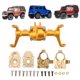 thumbnail image 5 of Front Axle Housing Steering Cup Set, Front Axle Housing Steering Cup CNC Process Professional High Accuracy For 1/24 RC Car ANGGREK Otros Deportes, 5 of 8