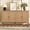4 doors-Wood, variant on HLR 31.5'' Large Sideboard Buffet Cabinet with Storage, 2 Doors Modern Credenza Table for Living Room, Green