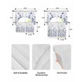 thumbnail image 5 of Purple Floral Butterfly Swag Curtains for Living Room/Bedroom Windows, Spring Rustic Botanical Flowers Kitchen Curtains and Valances Set 36 Inch Length, Light Filtering Swags Valance Curtain Panels, 5 of 5