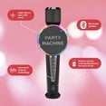thumbnail image 5 of Singing Machine Micrófono de karaoke inalámbrico para niños y adultos, micrófono de máquina de fiesta (negro) - Micrófono Bluetooth portátil de mano con altavoz y efecto cambiador de voz - Micrófono d, 5 of 5