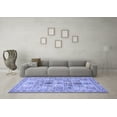thumbnail image 3 of Ahgly Company Machine Washable Indoor Rectangle Persian Blue Traditional Area Rugs, 8' x 10', 3 of 4