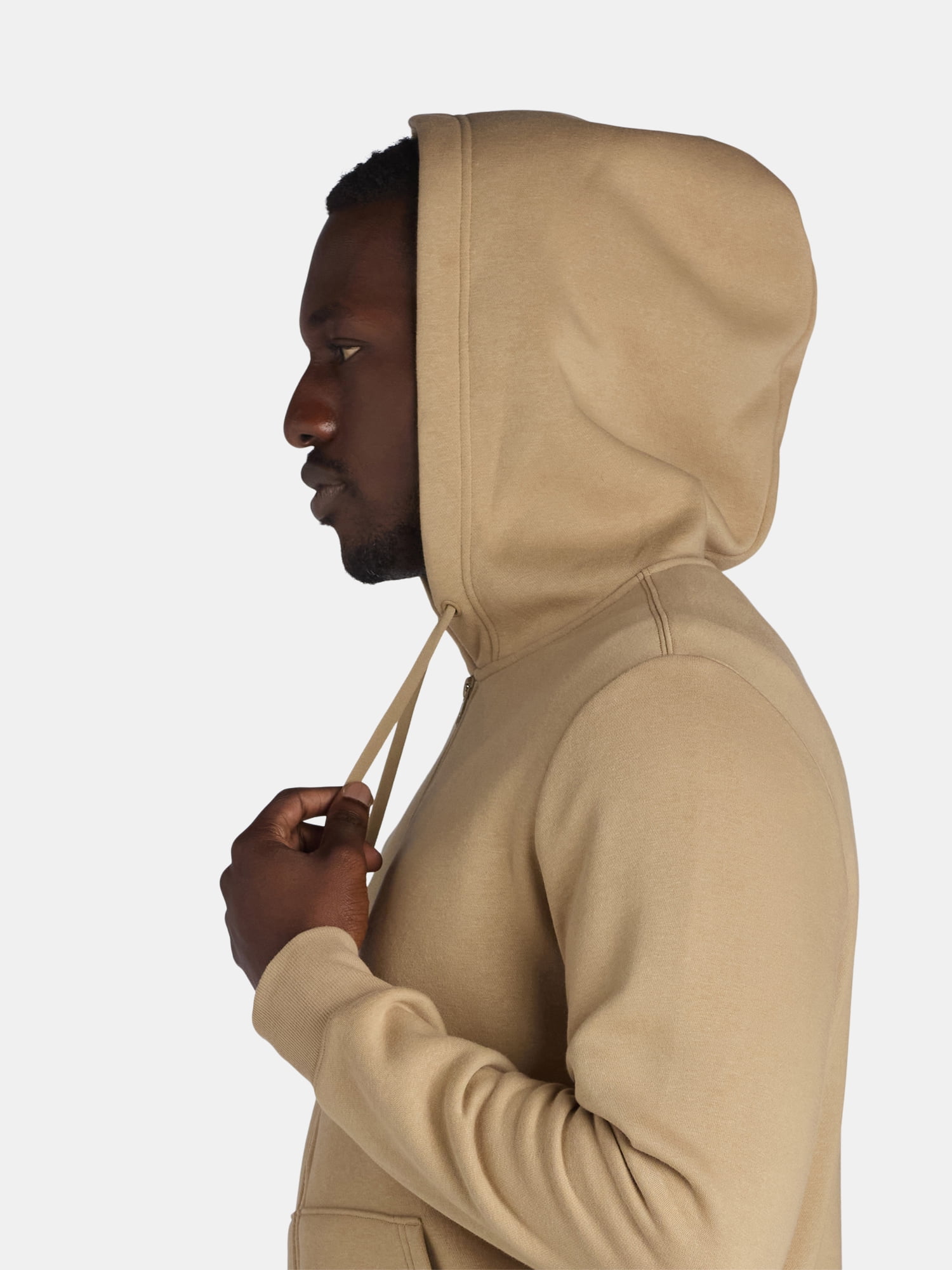 Athletic Works Men's and Big Men's Zip Up Fleece Hoodie Sweatshirt, Sizes S-5XLT