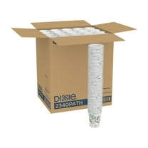 Dixie® Paper Hot Cups, 10 Oz., Pathways Design, Case Of 1,000
