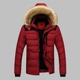 thumbnail image 5 of comerut Winter Down Coat Extra Thick Highly Warm Padded High Collar Men Jacket for Outdoor, 5 of 8