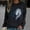 Black, variant on Womens Valentine's Day Tops Women's Casual Horse Heart-Shaped Printing Raglan Long Sleeve Blouse Tops