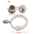 thumbnail image 3 of COOLHOOD Open Size Expandable Gate Purse Bag Coin Wallet Hardware Pen Bag with Looped Retractable Bag Shrinkable Handbag for Woman, 3 of 3