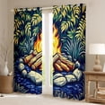 thumbnail image 2 of Feelyou Jungle Adventure Child Black Out Curtains, Rustic Farmhouse Curtains Pack of 2 (42x63 Each), Mystic Camping Lover Bedroom Curtains, Blackout Curtains Bedroom Decor, 2 of 6