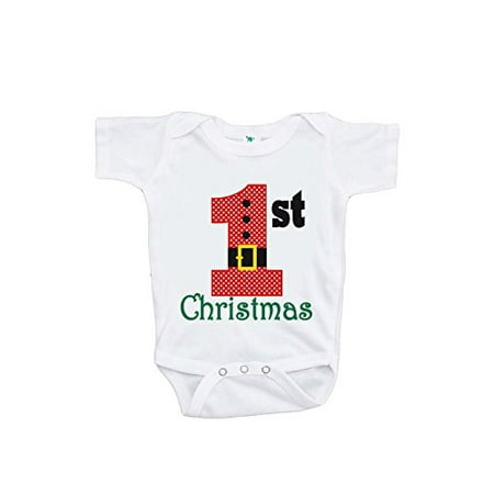 

Custom Party Shop Baby s 1st Christmas Onepiece Red