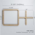 thumbnail image 2 of Ekena Millwork 21 3/8"W x 11 3/8"H x 3/8"T Small Burnett Decorative Fretwork Wood Wall Panels, Birch, 2 of 8