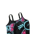 thumbnail image 6 of 2Pcs Swimsuit for Women Tankini Set Swimwear Shirt + Shorts Rainbow/Geometry/Butterfly Print Swimming Tops Trousers Suit, 6 of 9