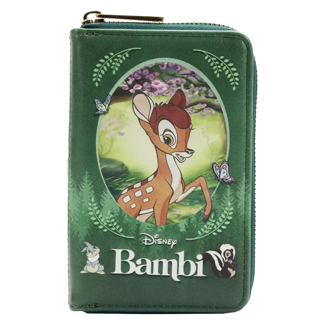 Cartera Loungefly Disney Bambi con Cierre de Cuero Vegano