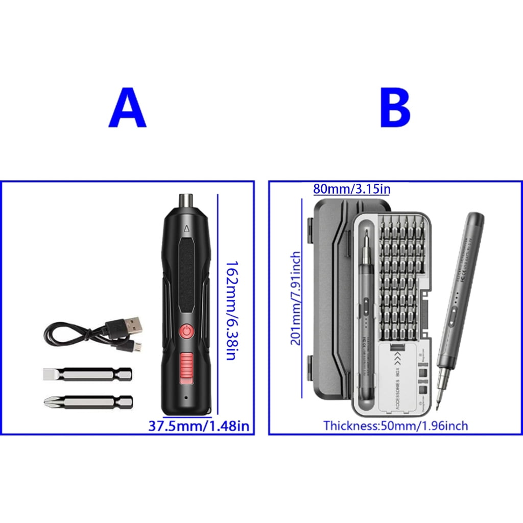 MOMOJIA 46 in 1 Electric Screwdriver Set Power Tool Magnetic Screw Driver Bits Repair