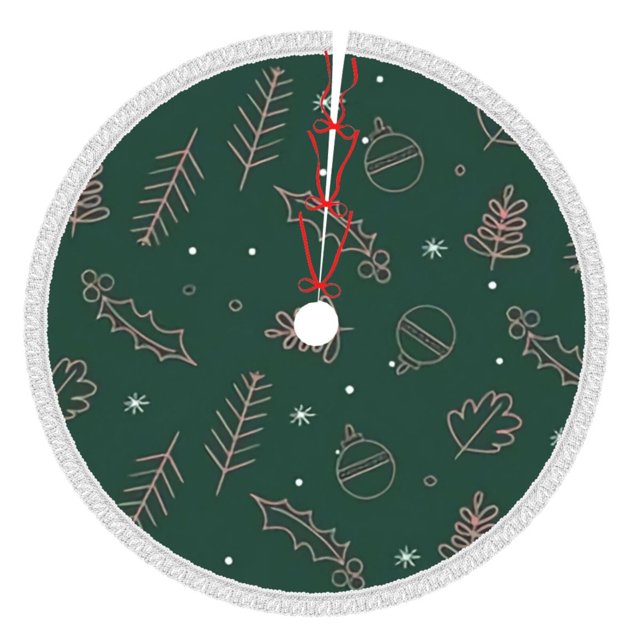 Faldas para árbol de Navidad de 30 pulgadas con texto "Merry Christmas", tapete para árbol de Navidad para vacaciones de invierno, falda para árbol de Navidad para decoraciones navideñas rústicas
