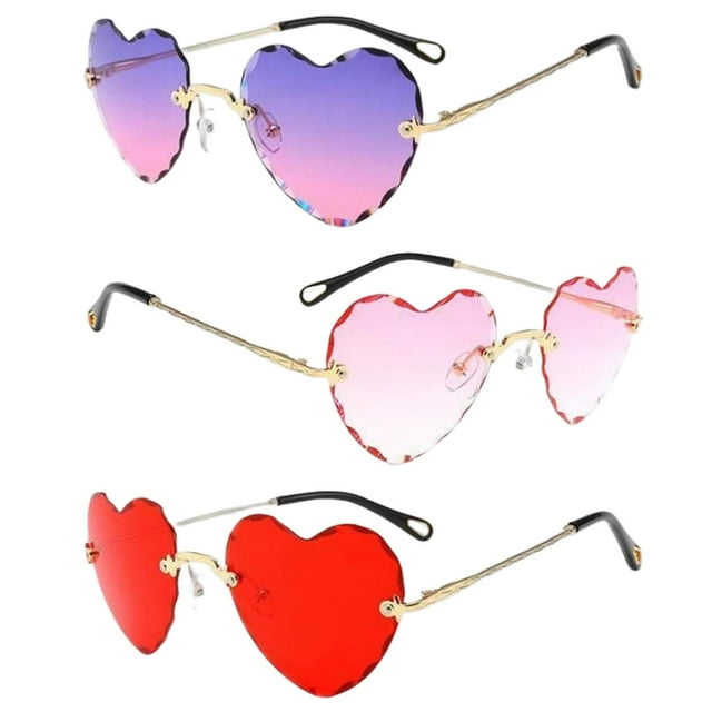 Paquete de 3 gafas de sol BLESIY con montura de Metal, lentes tintadas, gafas de sol para mujer