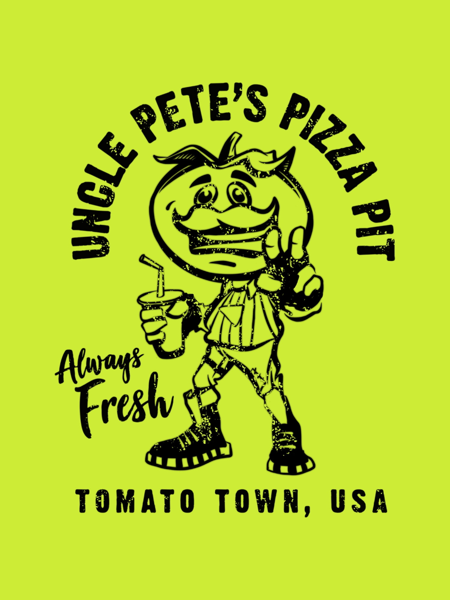 Fortnite Boys Uncle Pete's Pizza Pit Graphic T-Shirt Sizes 8-18
