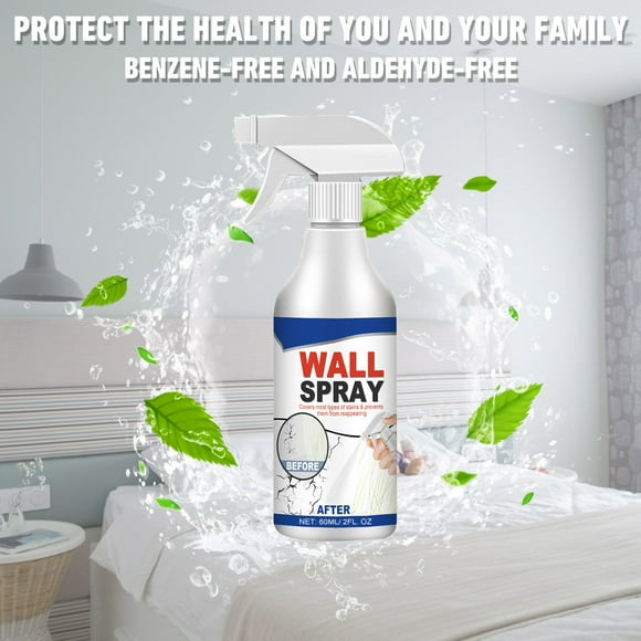 Wall Repair Spray Paint 60ml Quickly Drying Stain Cover Peeling Crack Fixer Interior Paint Touches Up Tool for Home Office Furniture Seamless Finish