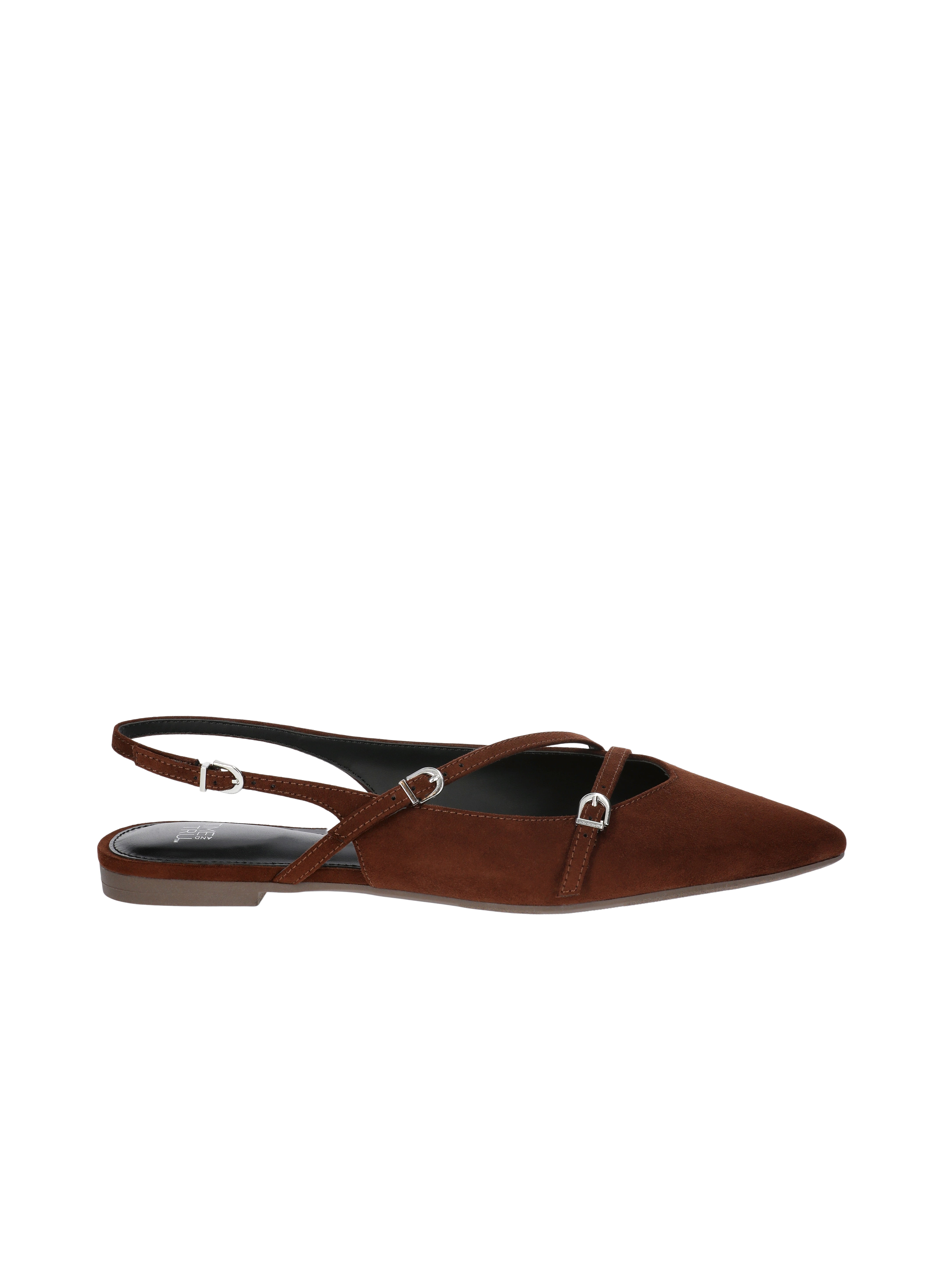 Time and Tru Women's Strappy Sling Back Flats