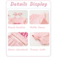 thumbnail image 6 of Baby Girl Clothes 12 Months Girls First Birthday Outfit 1 Year Old Girl Birthday Long Sleeve Sweatshirt Top Pants Set for Baby Girl Gift Pink, 6 of 6