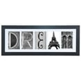 thumbnail image 1 of Imagine Letters Cadre en Bois Collage Photo Noir Mat Whie à 5 Ouvertures 4"X6" avec Mot Rêve, 1 of 2