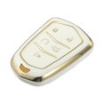 thumbnail image 1 of Unique Bargains Car Key Fob Cover 5 Button Remote Key Fob Case TPU Button Full Protector Cover White for Cadillac XT5 2017-2020, 1 of 7