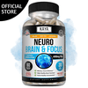 Kaya Naturals - Neuro Brain for Memory & Focus - Nootropic Energy Capsule - Nootropic Brain Support Supplement - Focus & Concentration & Learning Accuracy - Cognitive Function - 60 Count