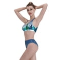 thumbnail image 6 of Picia Christmas Trees Women's High Waisted Bikini Scoop Neck Swimsuit Two Pieces Bathing Suit-XX-Large, 6 of 8