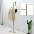 thumbnail image 3 of Miumaeov Free-standing Metal Coat Rack Hat Hanger Hall Tree Coat Hanger Stand Clothes Rack with Stable Base and 2 Hooks for Hallway Entryway, 3 of 12