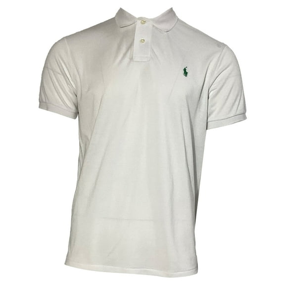 Polo Ralph Lauren Embroidered Polo Shirt in White Cotton