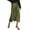 Army Green, variant on Women Satin Skirts for Women Silk Midi Length Skirt High Waist Solid Skirts Elegant
