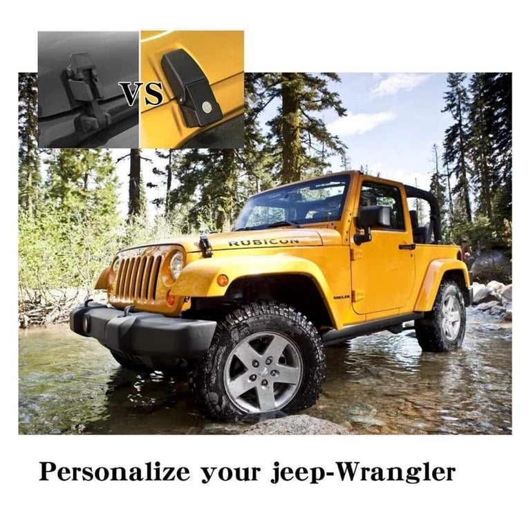 Locking Hood Latches Catch Buckle with Lock for 2007-2018 Jeep Wrangler Locking Hood Latches Catch Buckle with Lock for 2007-2018 Jeep Wrangler