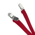thumbnail image 6 of Toptie Men's Solid Suspenders Elastic 3/4 Inch X Back Adjustable Suspenders-Red, 6 of 7