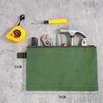 thumbnail image 5 of Bolsa de herramientas de lona de 4 piezas, bolsa de herramientas resistente con cremallera, bolsa organizadora de almacenamiento de herramientas multiusos, verde militar, 5 of 5
