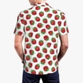 thumbnail image 4 of Balery Hand Drawn Strawberry Printed Men’s Short Sleeve Polo Shirt, Midweight Men's Shirt,Golf Polo shirts -X-Large, 4 of 9