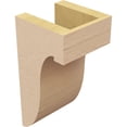 thumbnail image 5 of 5"W x 5"D x 10"H Wide Del Monte Rough Cedar Woodgrain TimberThane Corbel, Primed Tan, 5 of 6