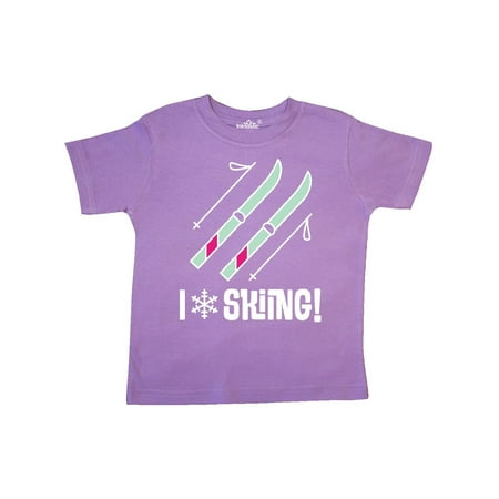 Skier I Love Skiing Toddler T-Shirt