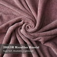 thumbnail image 6 of All Season Lightweight Plush Fleece Blanket Queen Size, 280GSM Soft Warm Flannel Bed Blanket- No Fading,Shrink Resistant Solid Burgundy, 6 of 8