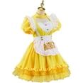 thumbnail image 2 of Women Yellow Maid Apron Sweet Cute Fancy Dress Outfit, 2 of 8