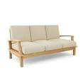 thumbnail image 4 of Anderson Teak Brianna Contemporary Teak Deep Seating Sofa w/ Cushion in Natural, 4 of 10