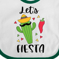 thumbnail image 4 of Inktastic Cinco De Mayo Let's Fiesta Cute Cactus with Sombrero Boys or Girls Baby Bib, 4 of 4