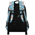 thumbnail image 3 of FORMRS Unisex Backpack Elementary School Travel Bookbag with Reflective Stripes, Easter Bunny Pattern, 3 of 7