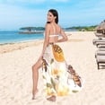 thumbnail image 5 of Women's Beach Swimsuit Cover Ups Bathing Suit Coverups Bikini Wrap Dress for Swimwear Bees and Honey L, 5 of 7