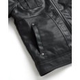 thumbnail image 4 of URBAN REPUBLIC Boys' Leather Jacket - Sherpa Lined Motorcycle Faux Leather Coat (Sizes: 8-20), 4 of 7