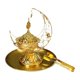 thumbnail image 2 of Quemador De Incienso Dorado, Soporte De Incienso árabe Tradicional Para Sala De Estar, 2 of 10