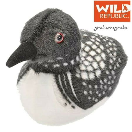 COMMON LOON Audubon REAL BIRD CALL WILD REPUBLIC PLUSH STUFFED ANIMAL NEW