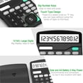 thumbnail image 3 of Calculadora Splaks Paquete 2 Funcional Estándar Doble Alimentación Pantalla 12 Dígitos Negro Plateado, 3 of 3