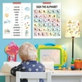thumbnail image 4 of 1 Pc ASL Alphabet Chart Poster American ABC Sign Language Print Classroom Number Decor Educational Study Learing Decor Poster for Kindergarten Early Years School 28x35cm/11x13.7", 4 of 7