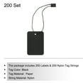 thumbnail image 3 of Unique Bargains Price Tags and Hang Tag String Clothing Tag, 2'x1.4' Black String Tags for Clothes, Retail Store 200 Set, 3 of 7